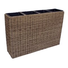 Lillekast Wicker 89x24xH60cm hind ja info | Dekoratiivsed lillepotid | kaup24.ee