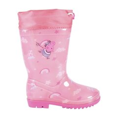 Kummikud tüdrukutele Peppa Pig, roosa цена и информация | Резиновые сапоги детские | kaup24.ee