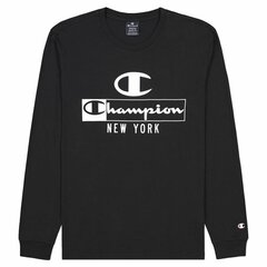 Футболка с длинным рукавом мужская Champion Legacy Graphic New York Чёрный цена и информация | Мужские толстовки | kaup24.ee