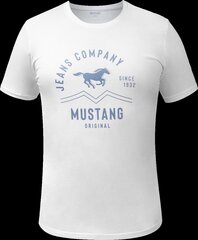 T-särk meestele Mustang 115999, valge hind ja info | Meeste T-särgid | kaup24.ee