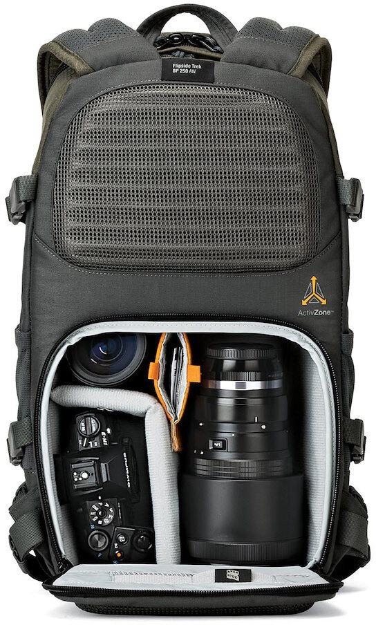 Lowepro Flipside Trek BP 250 AW, hall ND204468LV hind ja info | Kotid, vutlarid fotoaparaatidele | kaup24.ee