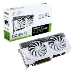 Asus Dual GeForce RTX 4070 Super White OC Edition (DUAL-RTX4070S-O12G-WHITE) цена и информация | Видеокарты | kaup24.ee