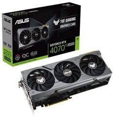 Asus TUF Gaming GeForce RTX 4070 Ti Super OC Edition (TUF-RTX4070TIS-O16G-GAM) цена и информация | Видеокарты | kaup24.ee