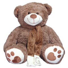 Плюшевый медведь Рудольф 100 см, темно-коричневый цена и информация | Мягкие игрушки | kaup24.ee