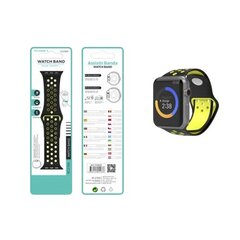 Techancy watch band, black/yellow цена и информация | Аксессуары для смарт-часов и браслетов | kaup24.ee