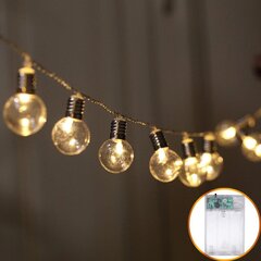 String LED dekoratiivlamp, lambipirni kujul цена и информация | Гирлянды | kaup24.ee