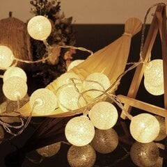 Dekoratiivsed LED lambid, valge цена и информация | Новогодняя гирлянда Holiday, 10 светодиодов, 30 см | kaup24.ee