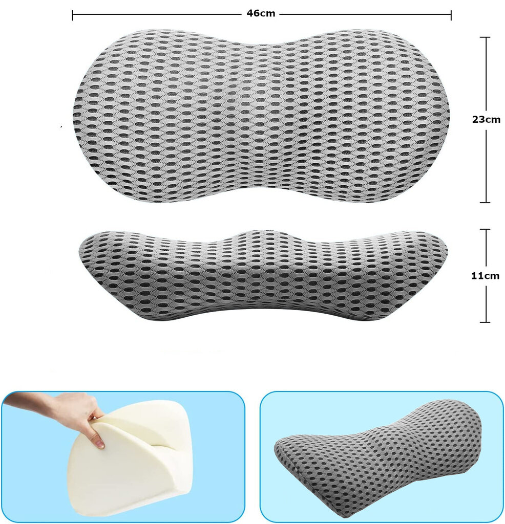 Ortopeediline nimmepadi magamiseks, autosse, kontoritooli jaoks hind ja info | Padjad | kaup24.ee