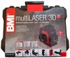 360° lasernivelliir BMI multiLaser 3D, punane diood hind ja info | Käsitööriistad | kaup24.ee