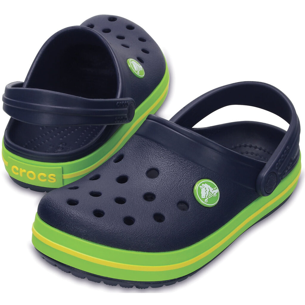 Poiste saapad Crocs™ Crocband Clog, Navy/Wolt Green цена и информация | Laste kummijalatsid | kaup24.ee