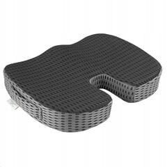 Ортопедическая подушка для автомобильного сиденья офисного кресла черная цена и информация | Подушки | kaup24.ee