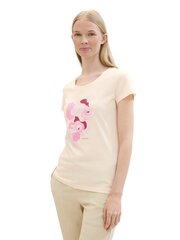 Женская футболка Tom Tailor 1031199*29517, бежевый цвет, 4065308467135 цена и информация | Женские футболки | kaup24.ee
