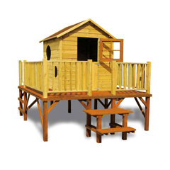 Деревянные домик "Росток" 4IQ цена и информация | Детские игровые домики | kaup24.ee