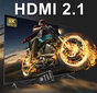 Reagle pikenduskaabel HDMI 2.1 4K 144Hz 0.5M adapterkaabel цена и информация | Lisatarvikud korpustele | kaup24.ee