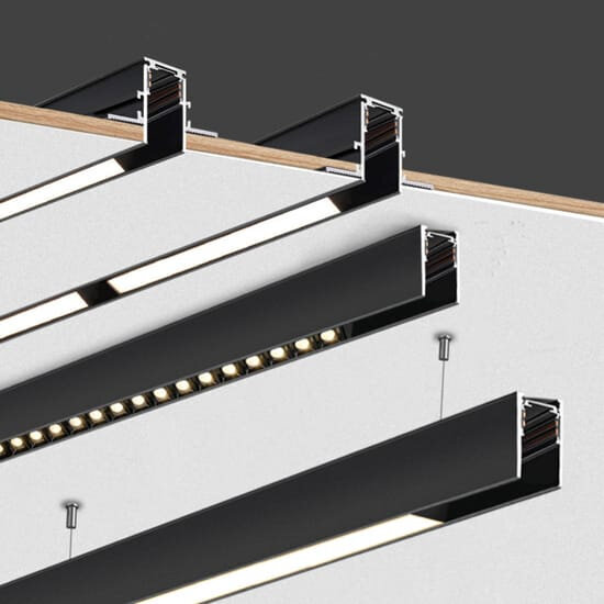 LED magnetiline lineaarne rööbastee tuli 20W, 4000K - neutraalne valge, 2000lm цена и информация | Siinivalgustid ja siinid | kaup24.ee