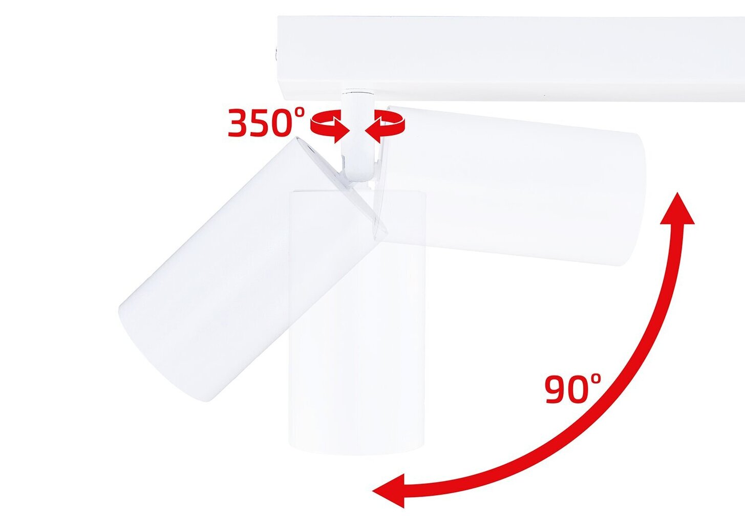 LED-pinnapealne halogeenvalgusti Viki L x4, valge цена и информация | Laelambid | kaup24.ee