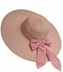 Õlgkübar naistele, roosa hind ja info | Naiste mütsid ja peapaelad | kaup24.ee