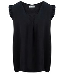 Блузка-майка, V-образный вырез, короткие рукава цена и информация | Женские блузки, рубашки | kaup24.ee