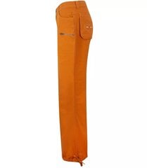Женские брюки из ткани флуоресцентного оранжевого цвета цена и информация | Штаны женские | kaup24.ee