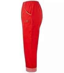 Женские брюки из ткани бордового цвета цена и информация | Штаны женские | kaup24.ee