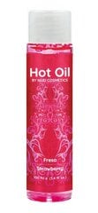 Согревающее массажное масло Hot Oil Strawberry, 100мл цена и информация | Массажные масла | kaup24.ee