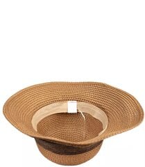 Õlgkübar laia paelaga naistele, pruun hind ja info | Naiste mütsid ja peapaelad | kaup24.ee