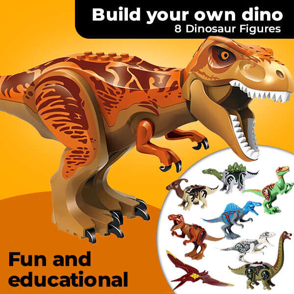 Interaktiivne mänguasjakomplekt Dinotrone Dinosaurs, 8 tk цена и информация | Poiste mänguasjad | kaup24.ee