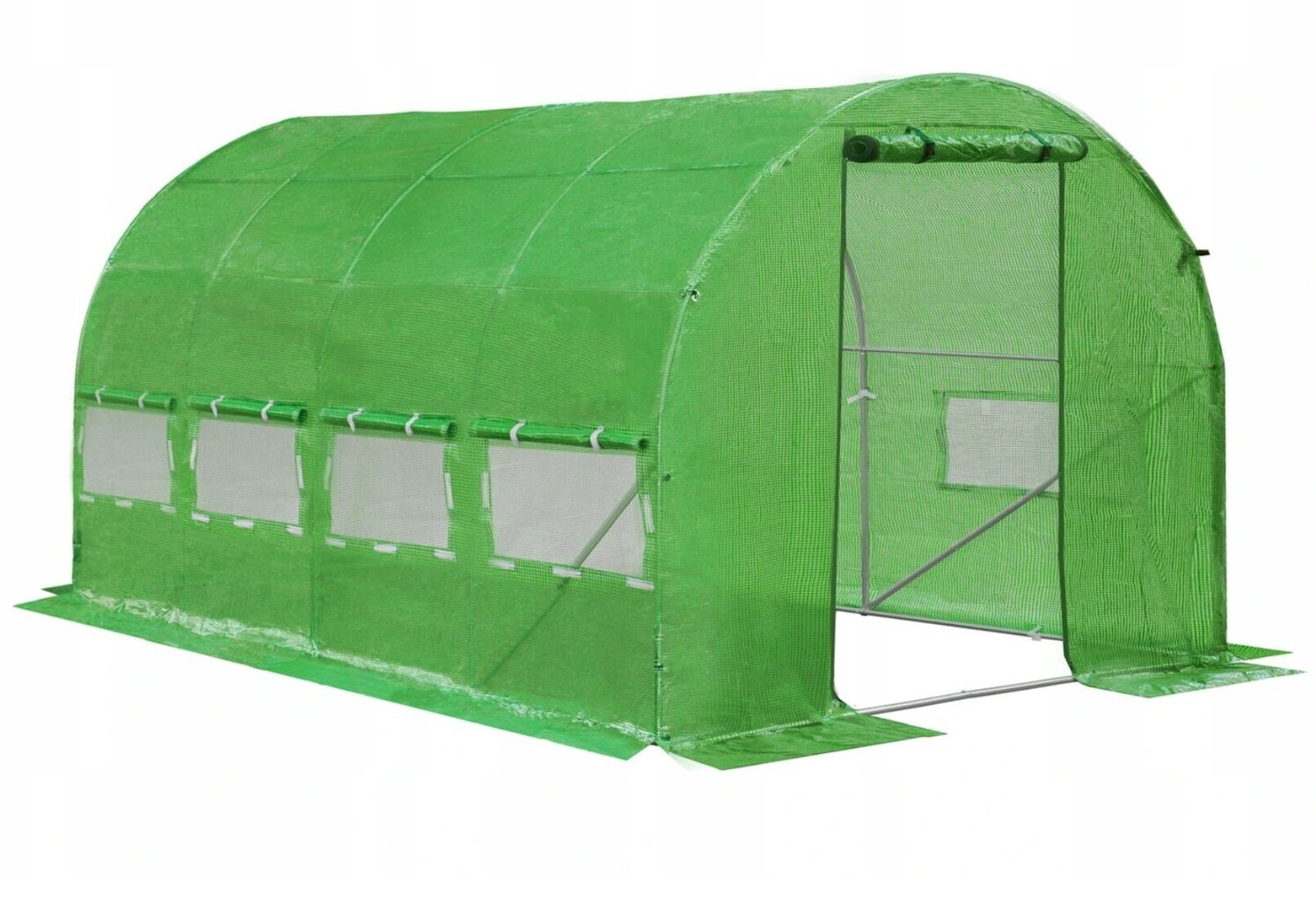 Kasvuhoone, 10m² 400 x 250 cm, roheline цена и информация | Kasvuhooned | kaup24.ee