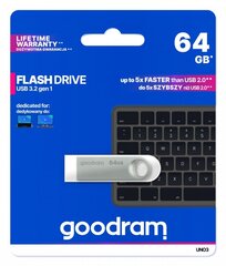 Goodram Pendrive UNO3 64GB USB 3.2 цена и информация | GoodRam Накопители данных | kaup24.ee