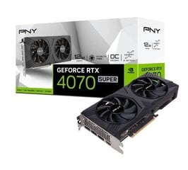 PNY GeForce RTX 4070 Super OC DF Verto (VCG4070S12DFXPB1-O) цена и информация | Видеокарты | kaup24.ee