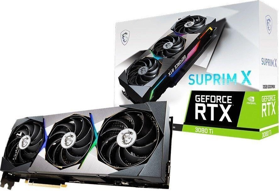 MSI GeForce RTX 3080 Ti Suprim X 12G цена и информация | Videokaardid (GPU) | kaup24.ee