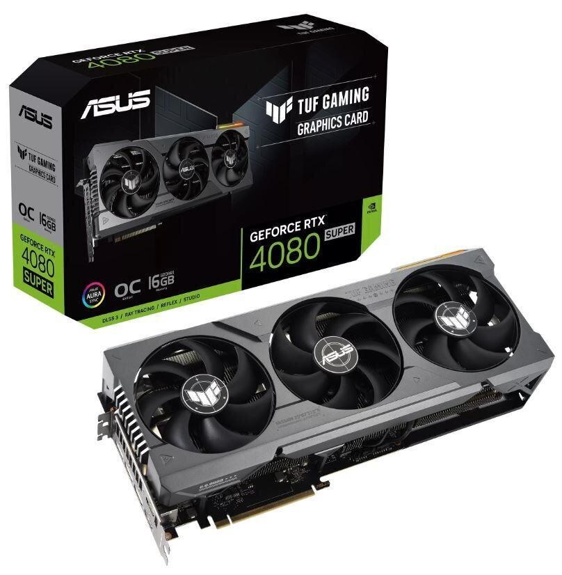 Asus TUF Gaming GeForce RTX 4080 Super (TUF-RTX4080S-O16G-GAMING) hind ja info | Videokaardid (GPU) | kaup24.ee