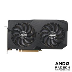 Asus Dual Radeon RX 7600 XT OC Edition (DUAL-RX7600XT-O16G) hind ja info | Videokaardid (GPU) | kaup24.ee