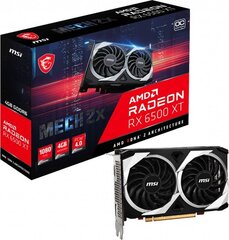 MSI Radeon RX 6500 XT Mech 2X OC (R6500XTM2X4C) цена и информация | Видеокарты | kaup24.ee