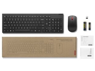 Lenovo Essential Wireless Combo Keyboard & Mouse Gen2 4X31N50749 цена и информация | Клавиатуры | kaup24.ee