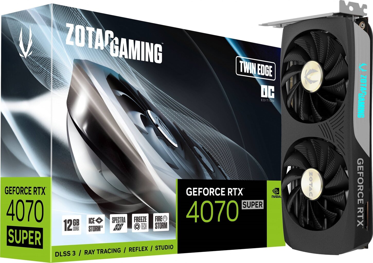 Zotac Gaming GeForce RTX 4070 Super Twin Edge OC (ZT-D40720H-10M) цена и информация | Videokaardid (GPU) | kaup24.ee