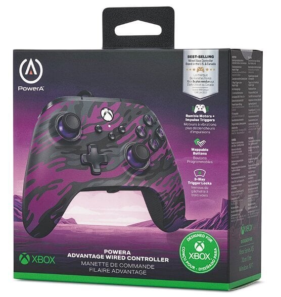 PowerA Advantage Purple Camo hind ja info | Mängupuldid | kaup24.ee