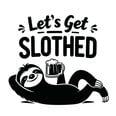 Interjööri kleebis “Let’s Get Slothed”