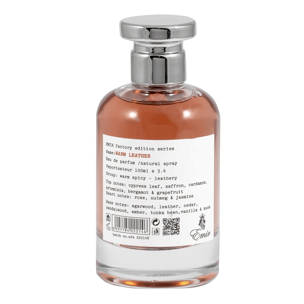 Lõhnavesi Emir Warm Leather EDP naistele/meestele, 100 ml цена и информация | Naiste parfüümid | kaup24.ee