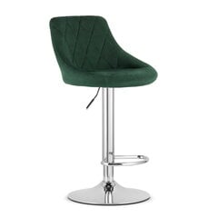 Барные стулья - зеленый бархат / черное основание x 2 шт. цена и информация | Стулья для кухни и столовой | kaup24.ee