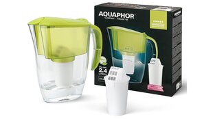 Water flter jug Aquaphor Smile lime green + cartridge A5 MG цена и информация | Aquaphor Кухонные товары, товары для домашнего хозяйства | kaup24.ee