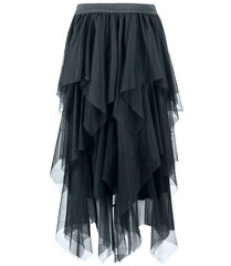 Длинная асимметричная юбка с тюлевыми оборками ЛЕНА цена и информация | Юбка | kaup24.ee