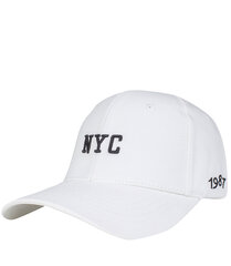 Naiste nokamüts NYC kirjaga, valge hind ja info | Naiste mütsid ja peapaelad | kaup24.ee