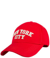 Nokamüts New York City, punane цена и информация | Женские шапки | kaup24.ee