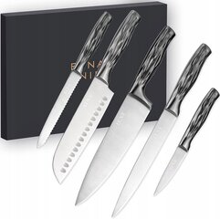 Набор ножей Euna с магнитной полосой, 5 шт. цена и информация | Ножи и аксессуары для них | kaup24.ee