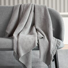 Меланжевое хлопковое одеяло 150х200, серое цена и информация | Покрывала, пледы | kaup24.ee