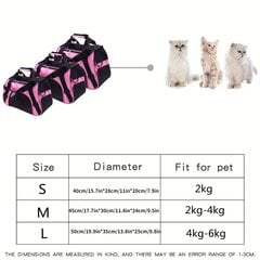 Сетчатая сумка для домашних животных, разные размеры, зеленый цена и информация | Переноски, сумки | kaup24.ee