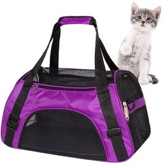 Сетчатая сумка для домашних животных, разные размеры, фиолетовая цена и информация | Переноски, сумки | kaup24.ee