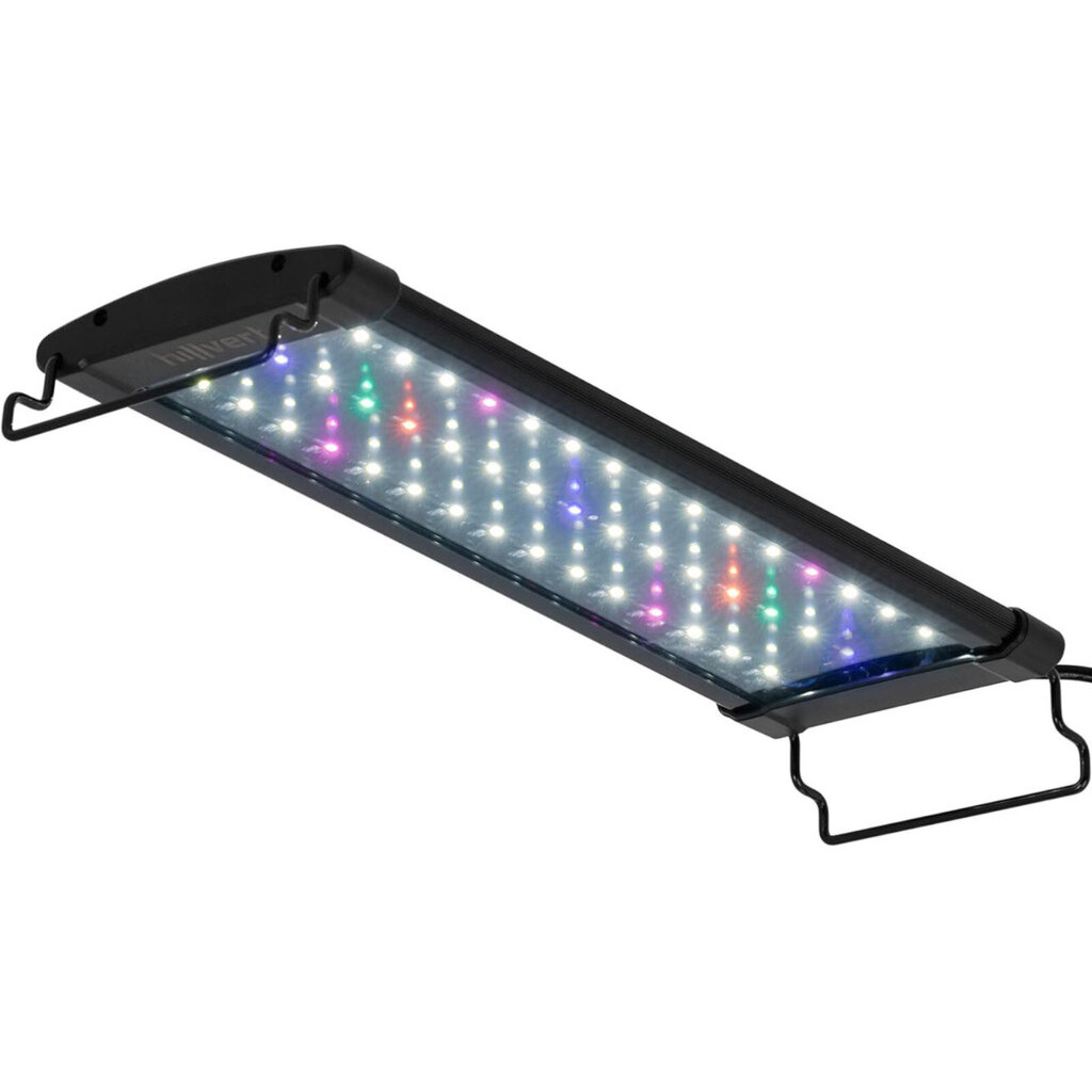 LED valgustuslamp taimekasvu akvaariumi täisspektriga 45 dioodi 40 cm 12 W цена и информация | Nutipotid ja taimelambid | kaup24.ee