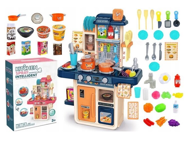 Laste miniköök heli, valgusefektide ja tarvikutega Kinderplay цена и информация | Tüdrukute mänguasjad | kaup24.ee